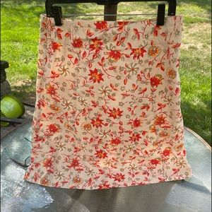 Eddie Bauer floral skirt